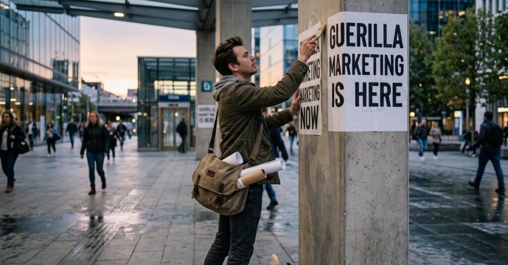Marketing guérilla : action urbaine créative et percutante sans gros budget